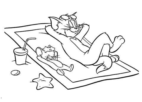 Tom And Jerry Relaxing Coloring Game Tom And Jerry Relaxing