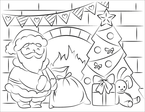 Happy Santa Claus Coloring Game Happy Santa Claus