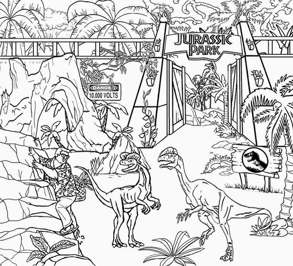 Jurassic Park Coloring Game Jurassic Park