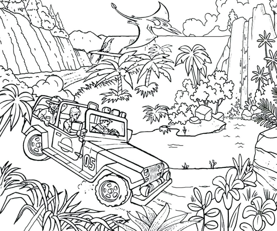 People In Jurassic World Coloring Game People In Jurassic World