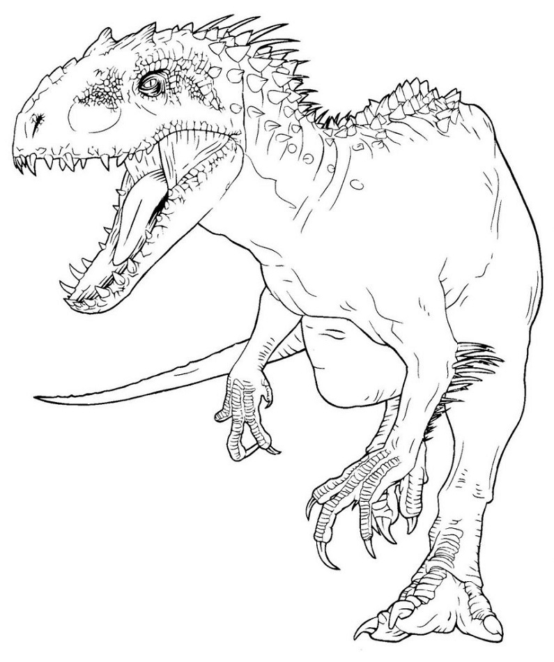 Jurassic Park Indominus Rex Coloring Game Jurassic Park Indominus Rex