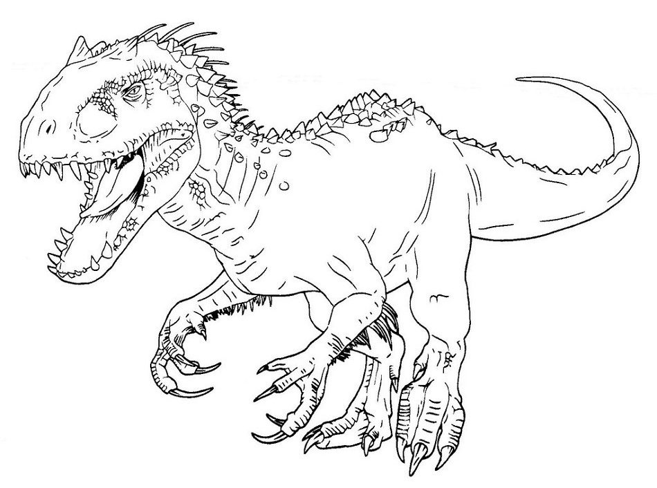 Indominus Rex Coloring Game Indominus Rex