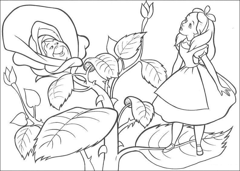 Alice Standing On Leaf