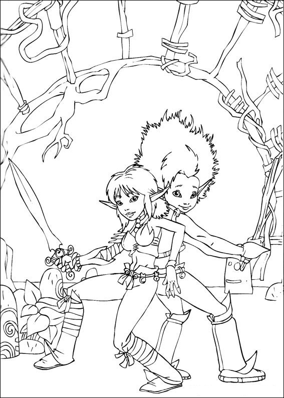 Arthur And Selenia Fighting Coloring Game Arthur And Selenia Fighting