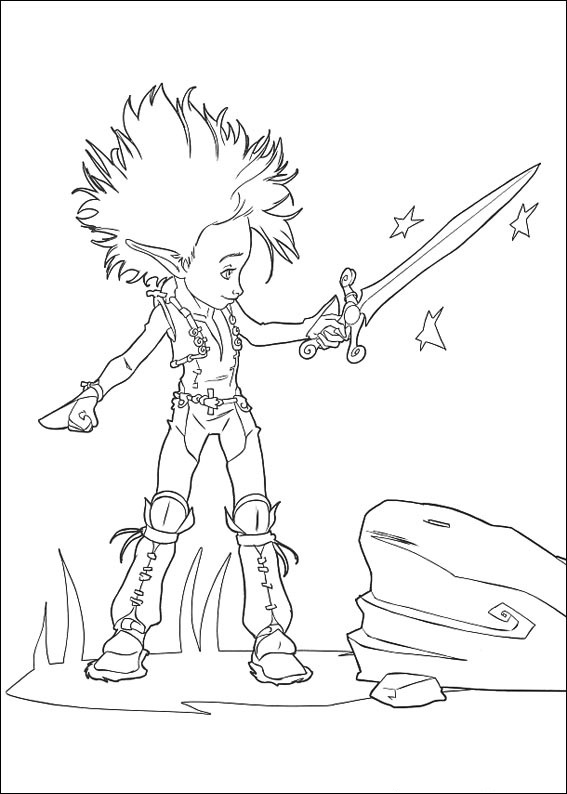 Arthur Holding Sword Coloring Game Arthur Holding Sword