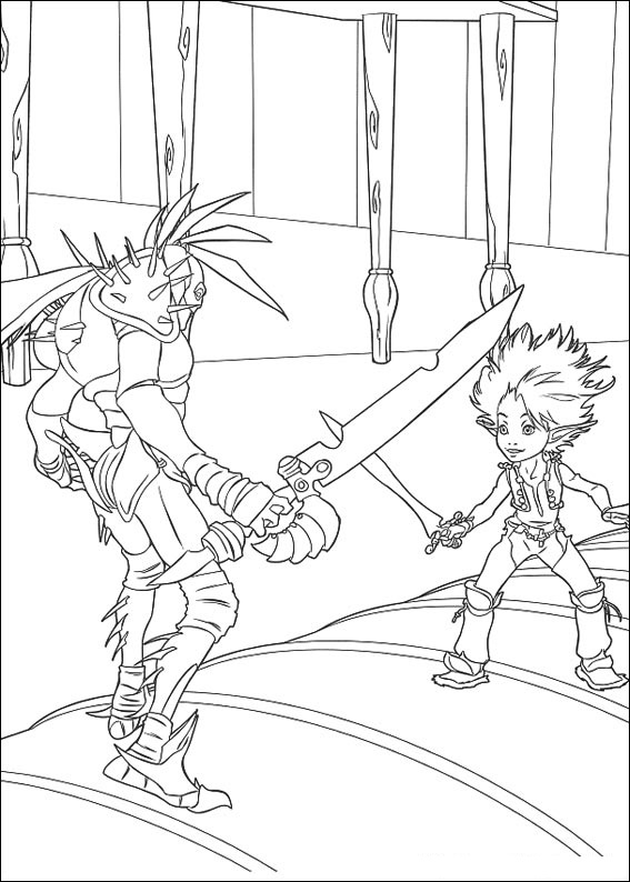 Arthur Fighting With Darkos Coloring Game Arthur Fighting With Darkos