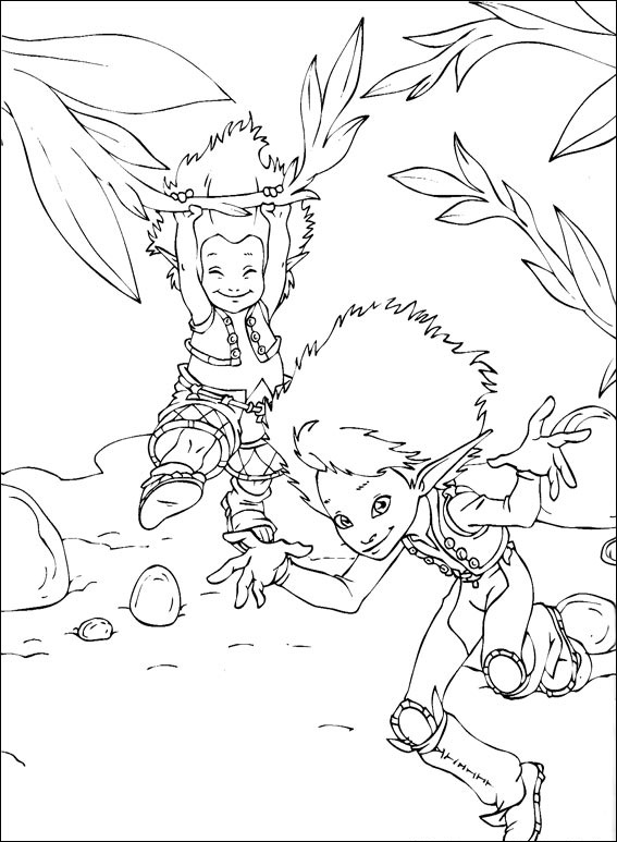 Arthur And Betameche Having Fun Coloring Game Arthur And Betameche Having Fun