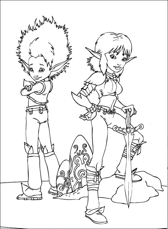 Selenia And Arthur Coloring Game Selenia And Arthur