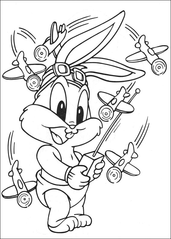 Baby Bugs Playing Toy Planes Coloring Game Baby Bugs Playing Toy Planes