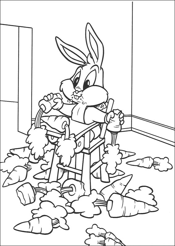 Baby Bugs Eating Carrots Coloring Game Baby Bugs Eating Carrots