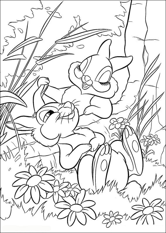 Thumper And Miss Bunny Coloring Game Thumper And Miss Bunny