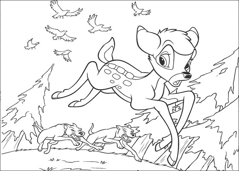 Bambi Running Coloring Game Bambi Running