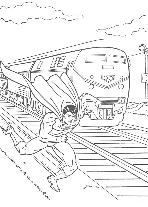 Superman Running Coloring Game Superman Running
