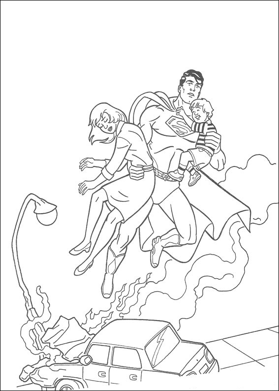 Superman Saving People Coloring Game Superman Saving People