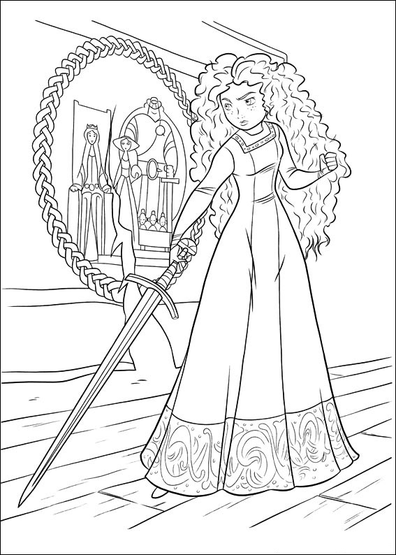 Angry Merida Coloring Game Angry Merida