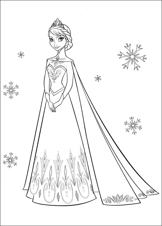 Snow Queen Elsa Coloring Game Snow Queen Elsa
