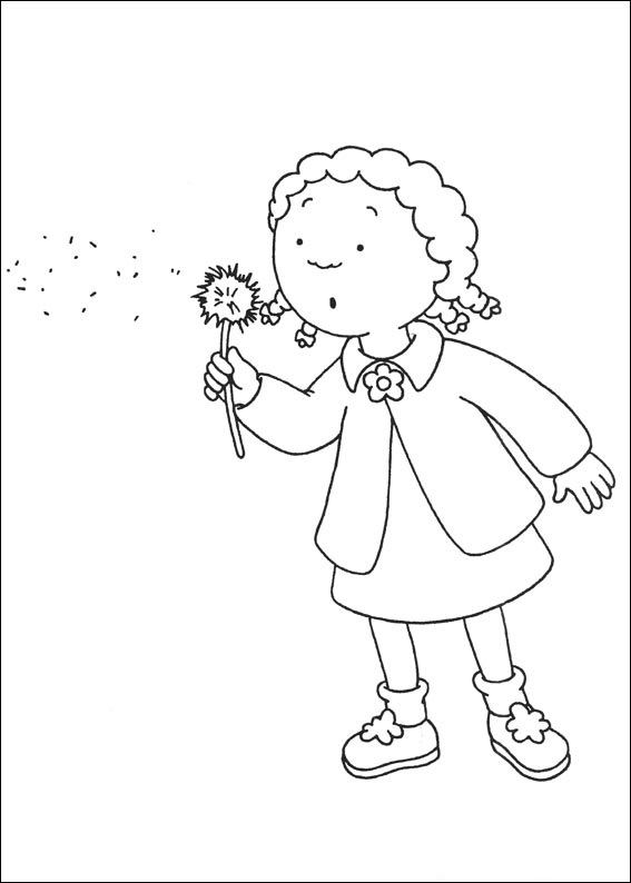 Clementine Blowing Dandelion