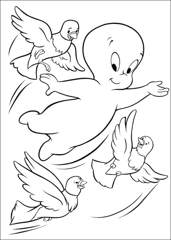 Casper With Birds