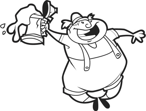 Funny Oktoberfest Man