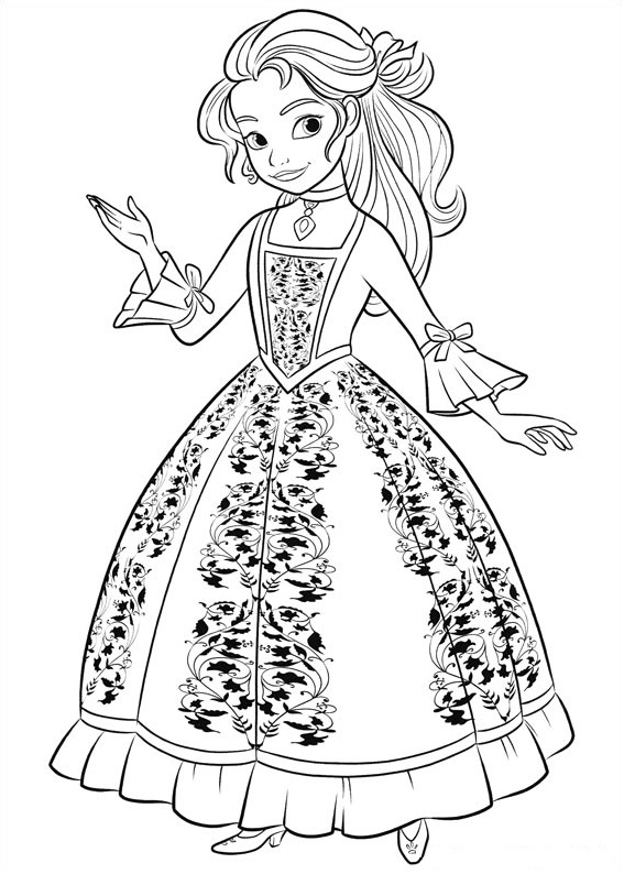Princess Isabel Coloring Game Princess Isabel