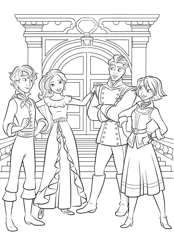 Mateo, Elena And Naomi, Gabe Coloring Game Mateo, Elena And Naomi, Gabe