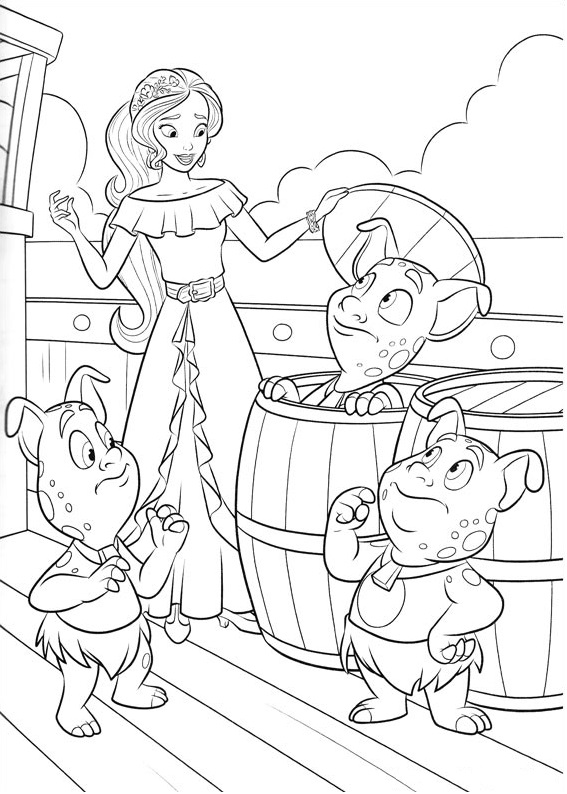 Elena With Noblins Coloring Game Elena With Noblins