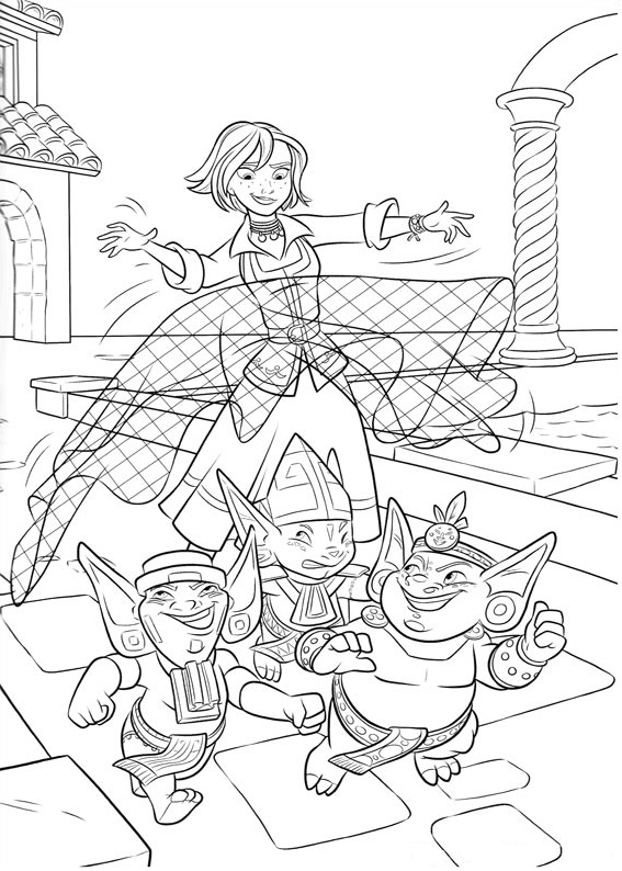 Naomi Catching Noblins Coloring Game Naomi Catching Noblins