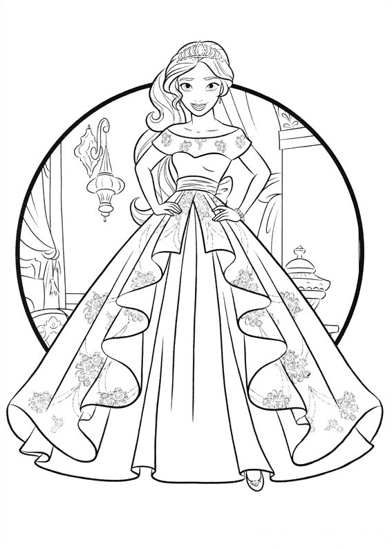 Beautiful Elena Coloring Game Beautiful Elena