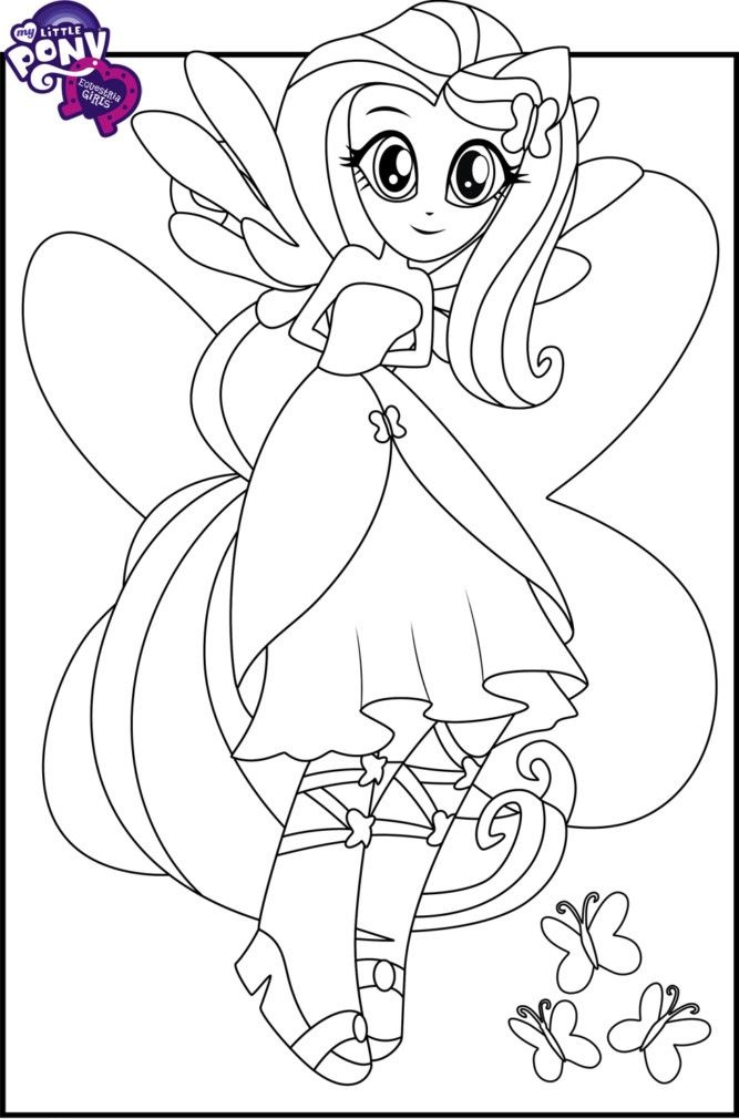 Fluttershy In Equestria Girls Coloring Game Fluttershy In Equestria Girls