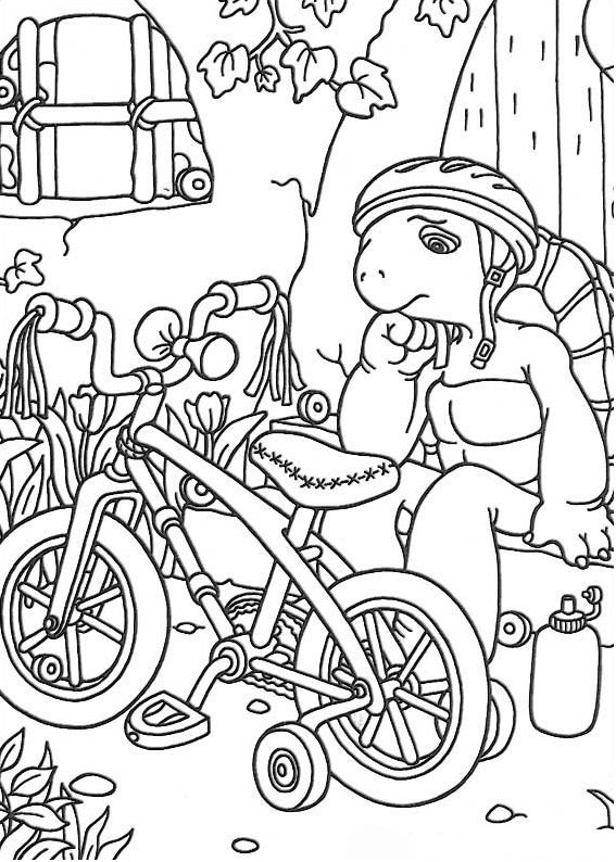 Franklin And Bicycle