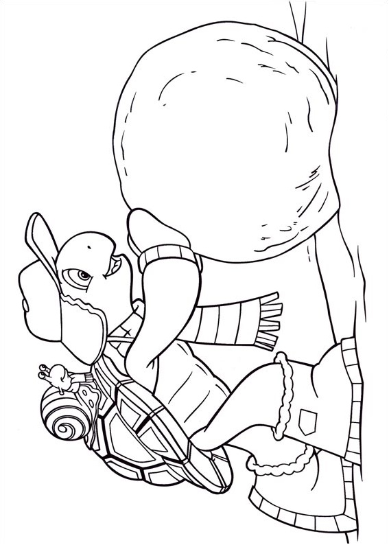 Franklin Pushing Snowball