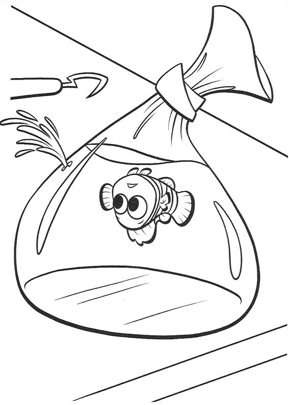 Nemo In Bag Coloring Game Nemo In Bag