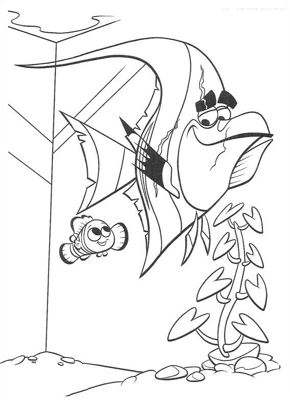Nemo And Gill Coloring Game Nemo And Gill