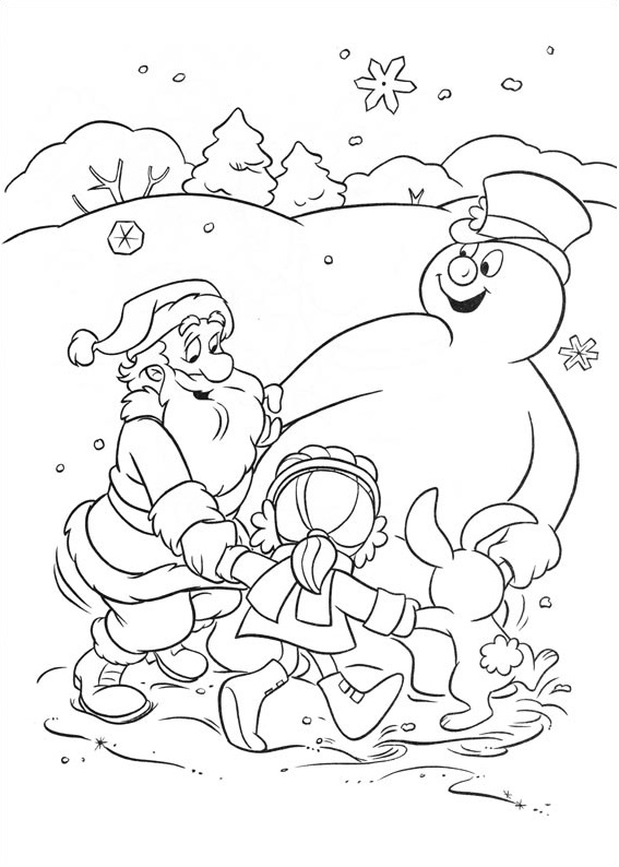 Frosty Playing WIth Friends