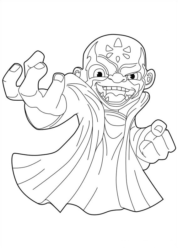 Kaos From Skylanders Coloring Game Kaos From Skylanders