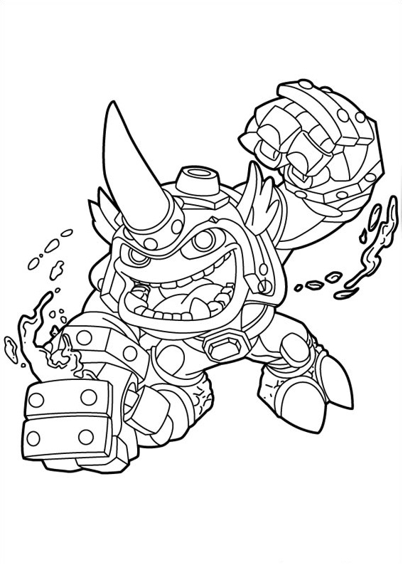 Fryno From Skylanders Coloring Game Fryno From Skylanders