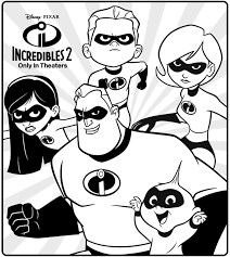 The Incredibles 2 Characters Coloring Game The Incredibles 2 Characters