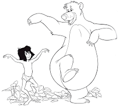 Dacing Bear And A Boy Coloring Game Dacing Bear And A Boy
