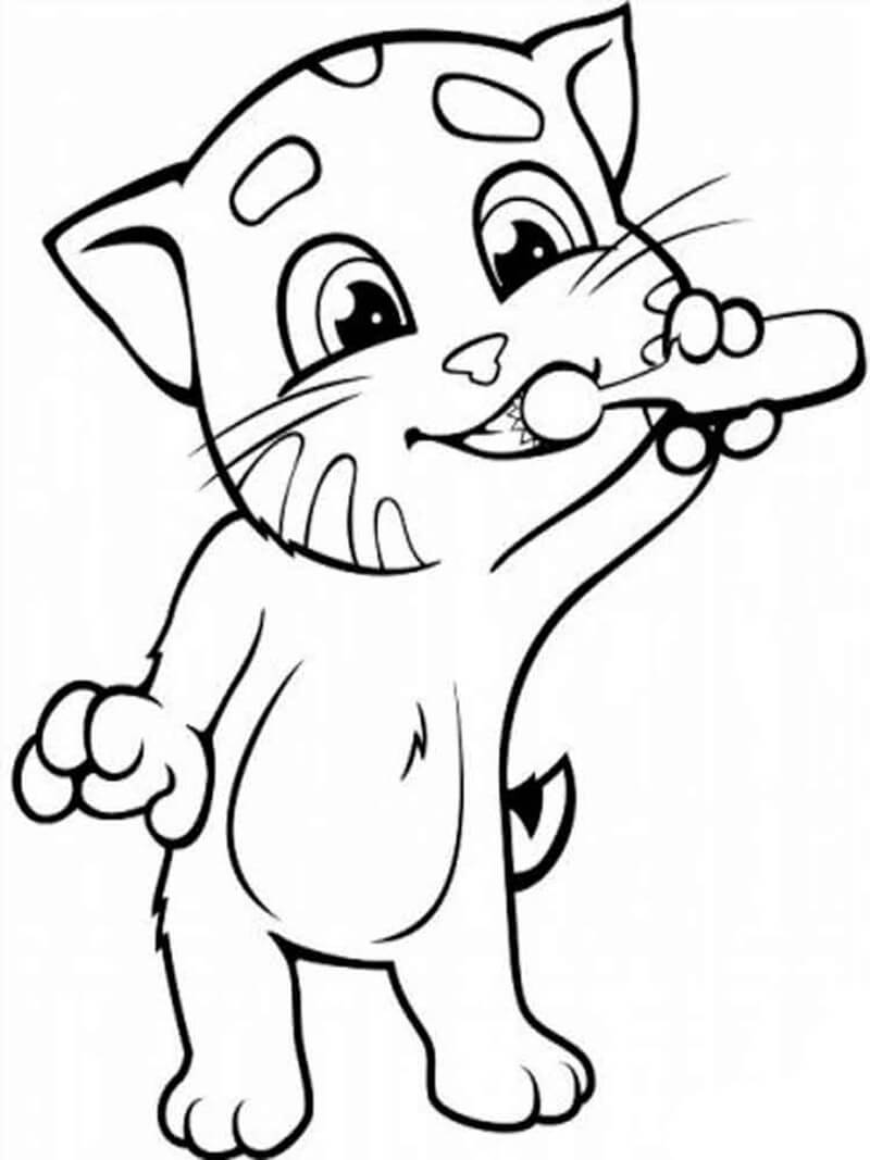 Brushing Teeth With Tom Coloring Game Brushing Teeth With Tom