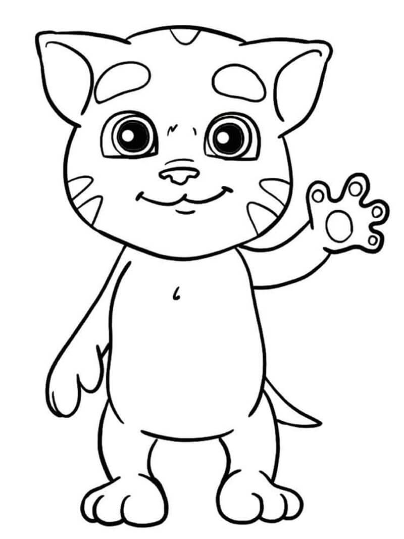 The Cutest Baby Talking Tom Coloring Game The Cutest Baby Talking Tom