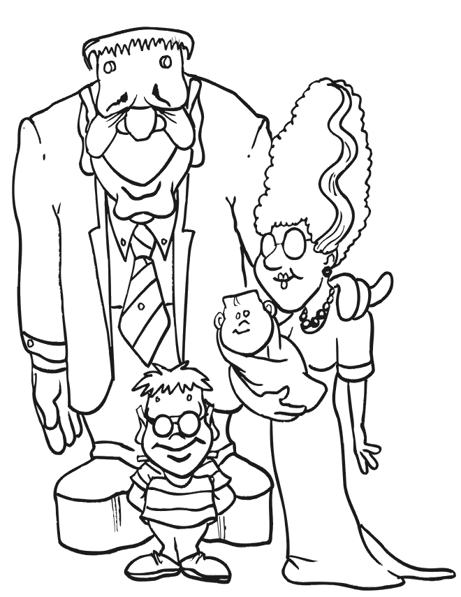 Frankenstein And Happy Family
