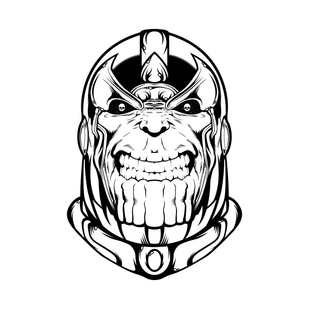 Creepy Face Of Thanos Coloring Game Creepy Face Of Thanos