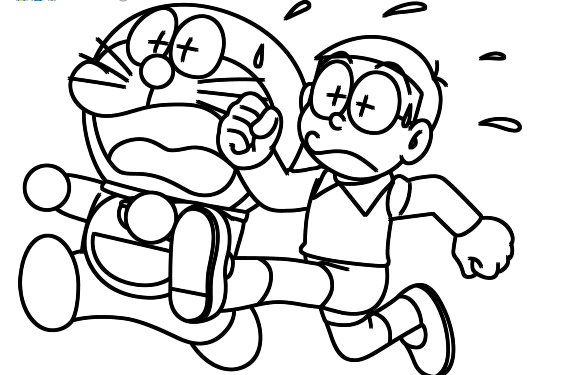 Doraemon And Nobita Running