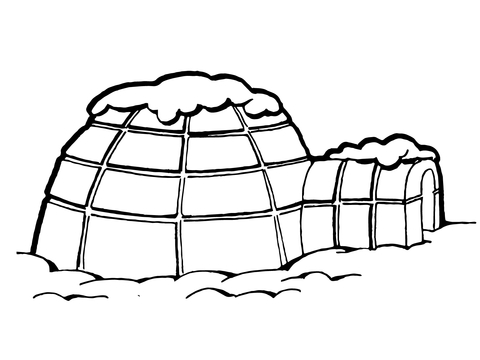 Ice House Coloring Game Ice House