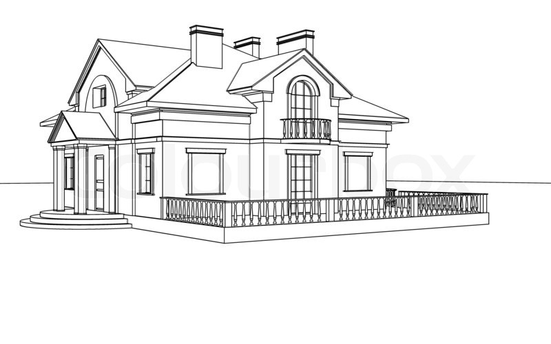 House With European Style Coloring Game House With European Style