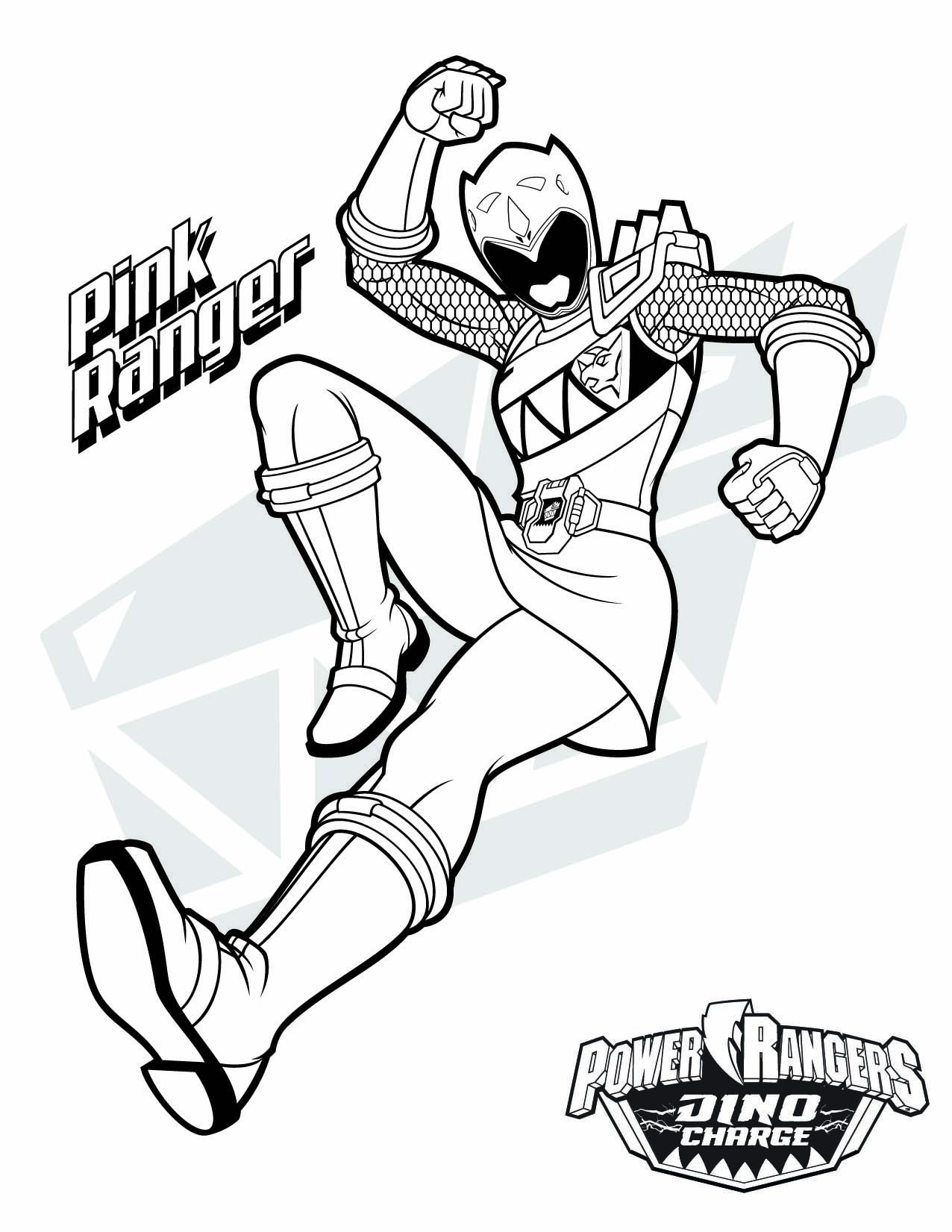 Pink Ranger Coloring Game Pink Ranger