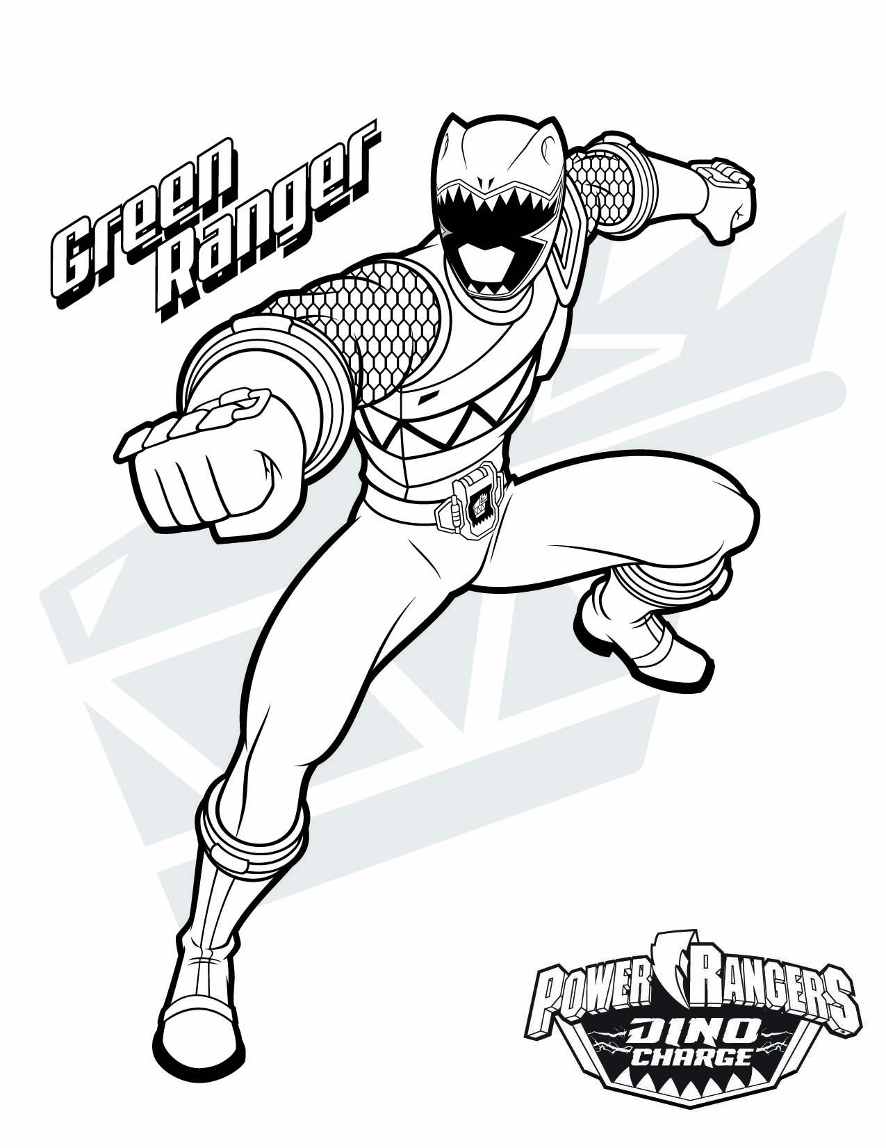 Green Ranger Coloring Game Green Ranger