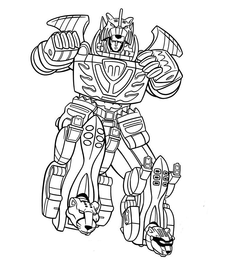 Cool Megazord Coloring Game Cool Megazord