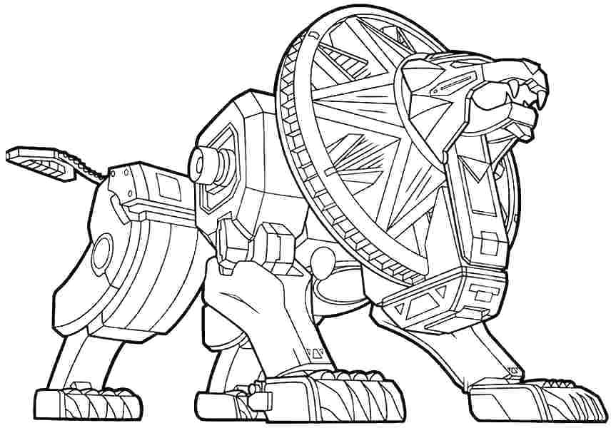 Awesome Lion Zord Coloring Game Awesome Lion Zord