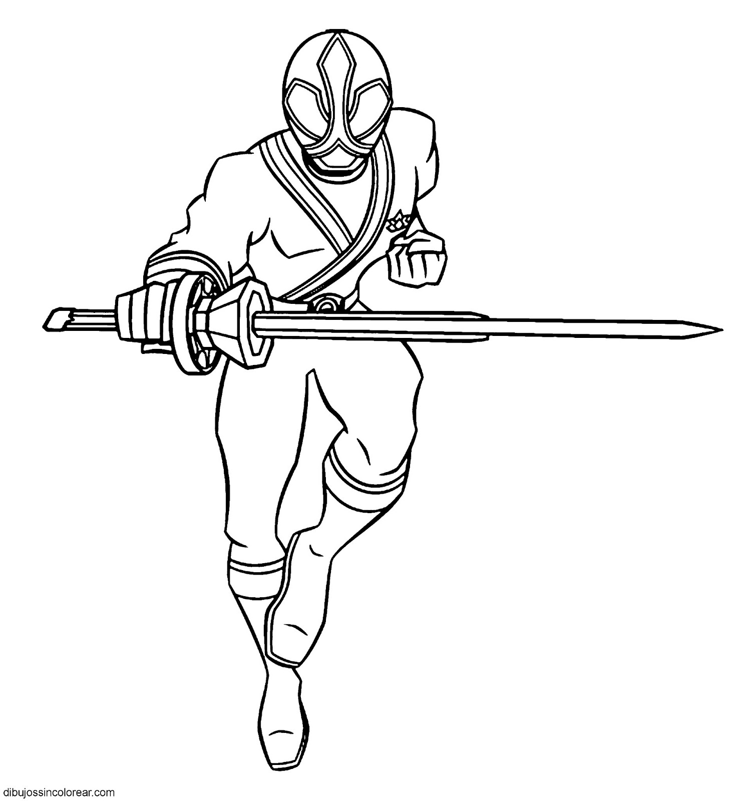 Red Samurai Ranger Coloring Game Red Samurai Ranger